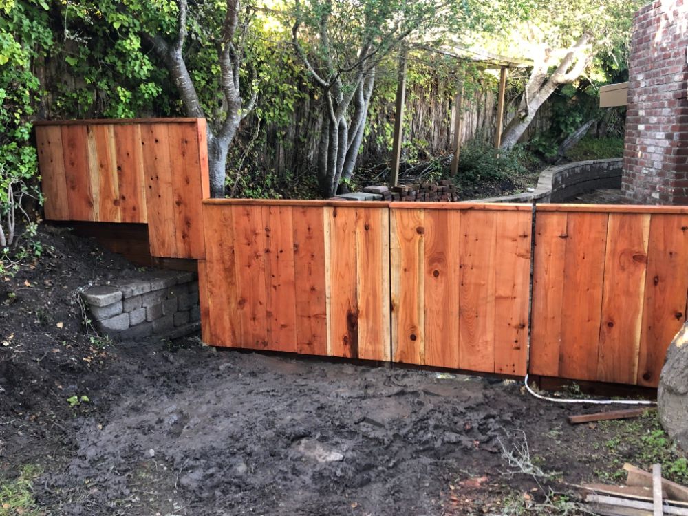 Monteray redwood fence