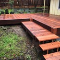 Santa Cruz County Redwood Deck and Stairs