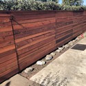 Santa Cruz CA Redwood Fence Construction and Wood Stain Application