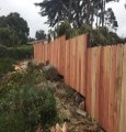 Pebble Beach Redwood Fence